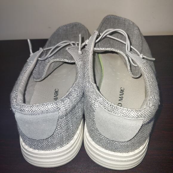 Bruno Marc Men's Slip On Loafers 8M Lightweight Shoes Elastic Laces Casual Gray - Picture 3 of 11